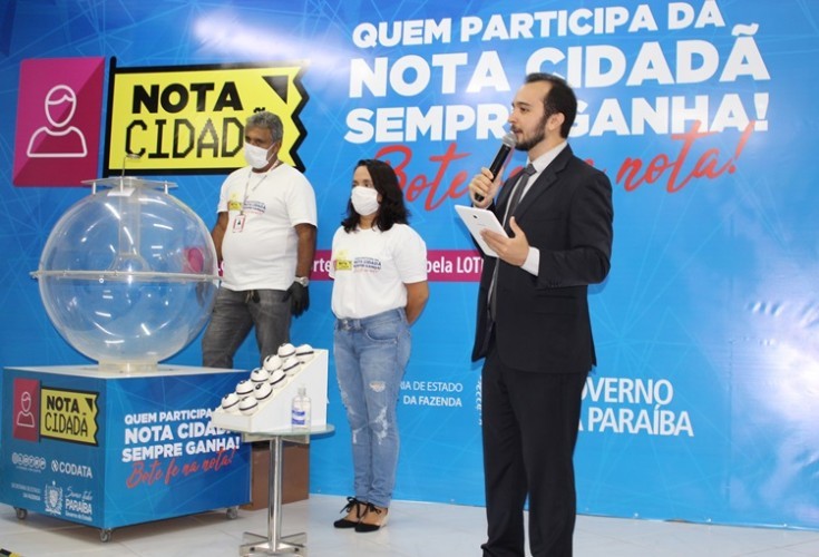 Governo da Paraíba realiza 4º sorteio da Nota Cidadã com transmissão online